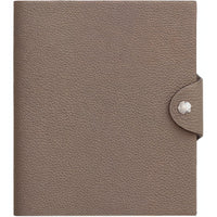 HERMES Togo Calfskin Storage Bag Unisex 18 Etoupe Elephant Gray