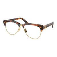 MIU MIU Plastic Aviator Eyeglass Frames Women's Brown