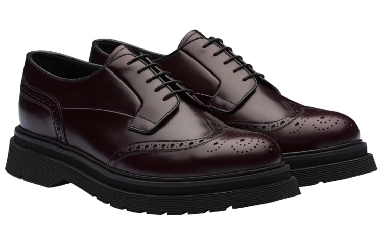 PRADA Casual Shoes Men's Black Brown