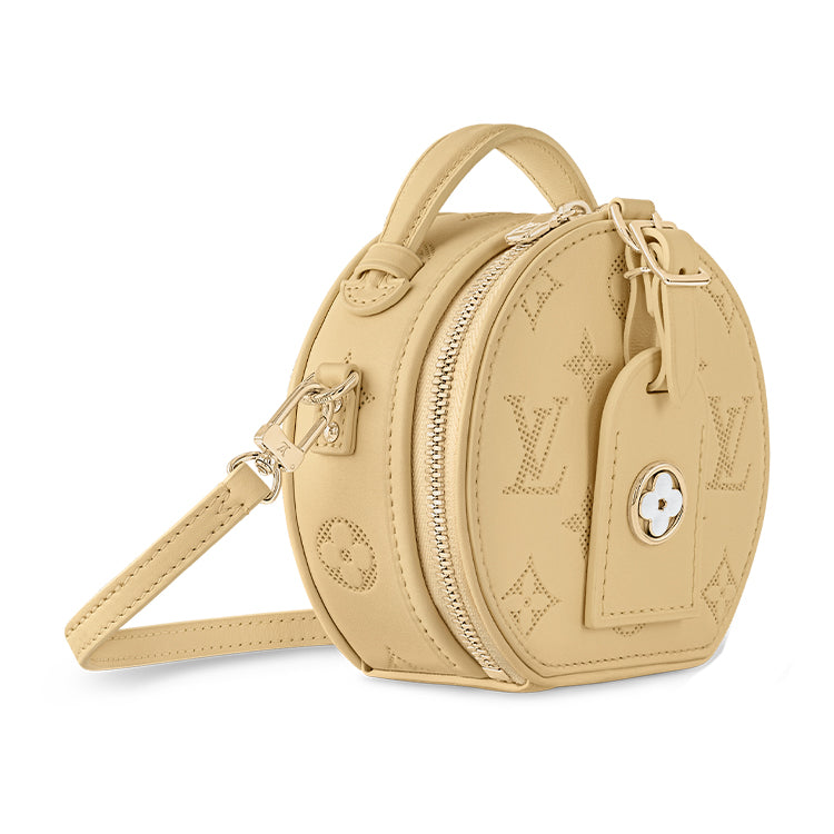 LOUIS VUITTON Cow Leather Handbag Shoulder Bag Crossbody Bag Mini Women's Khaki