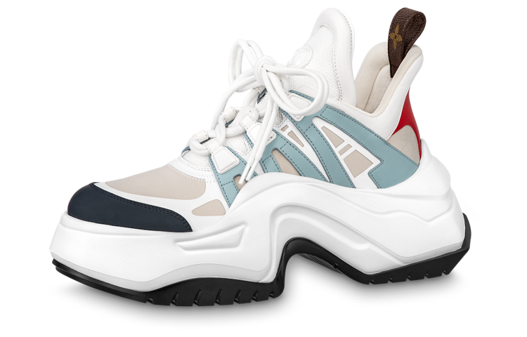 LOUIS VUITTON Archlight 2.0 Platform Sneakers 'White Beige Blue' Women's