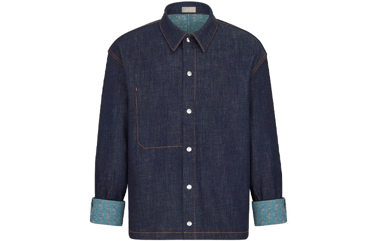 DIOR Quarterly New Products Shirts Men Blue