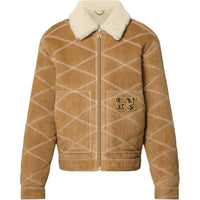 LOUIS VUITTON Embroidered Shearling Workwear Blouson