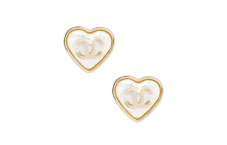 CHANEL Metal Earrings Women's Gold