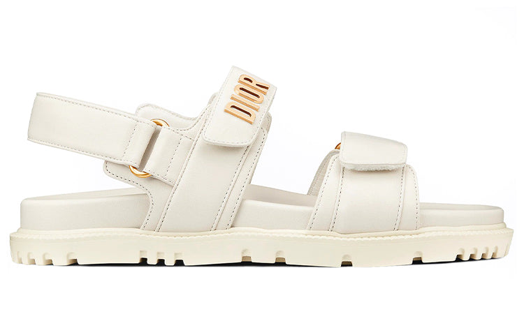 DIOR DiorAct D Connect Beach Sandals Women's White
