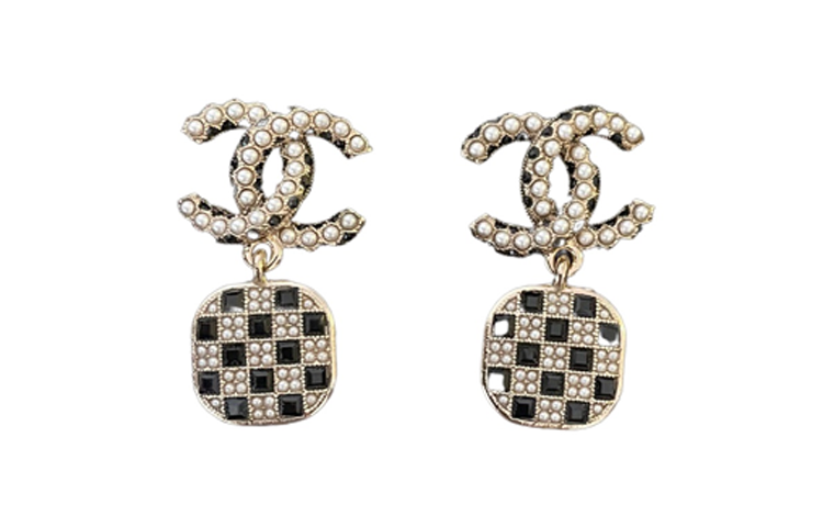 CHANEL Earrings Women's Silver