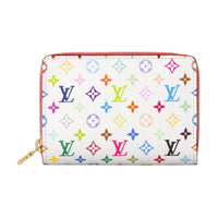 LOUIS VUITTON × Takashi Murakami, Collaboration Monogram Canvas Wallet Unisex White