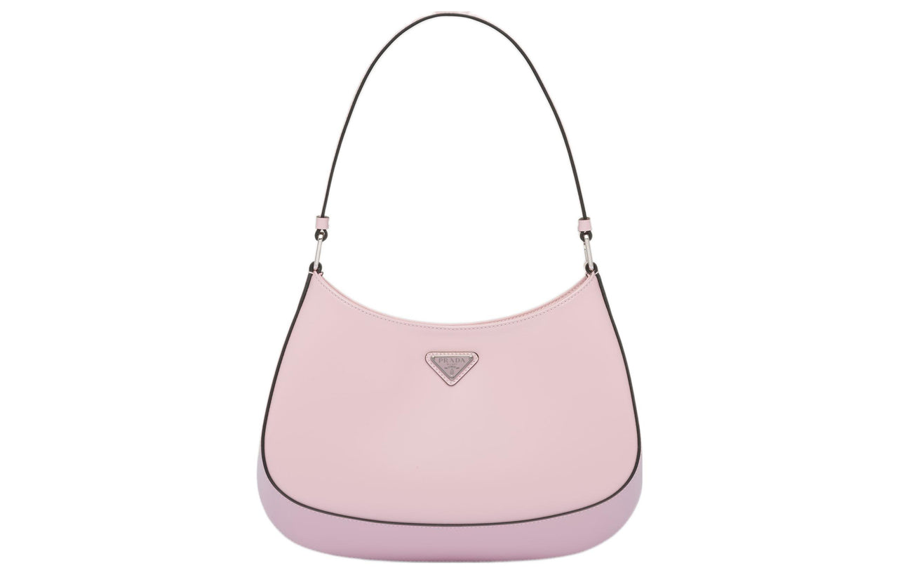 PRADA Cleo Shiny Leather Shoulder Bag Handbag Shoulder Bag Women's Snow Pink