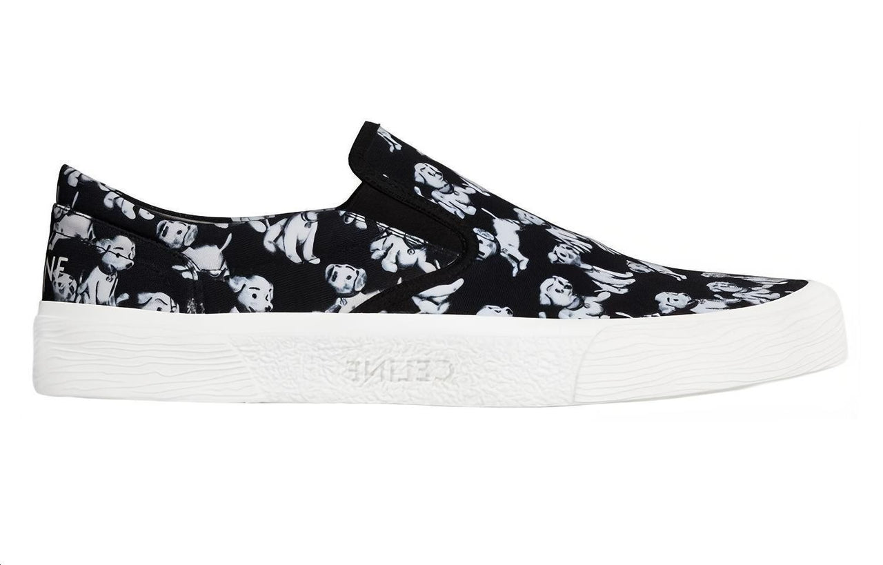 CELINE Elliot Stylish Skateboarding Shoes Men's Black White