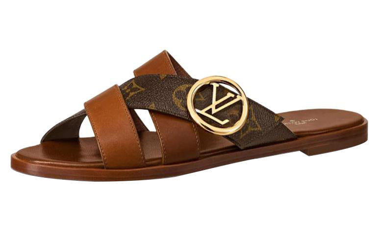 LOUIS VUITTON Lv Horizon Line Sandals 'Brown' Women's