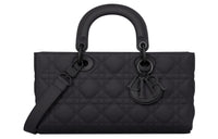 DIOR Lady D JOY Matte Calfskin Lady Dior Bag, Shoulder Bag, Crossbody Bag, Handbag Medium Size Women's Black