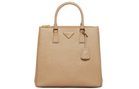 PRADA Saffiano Leather Shoulder Bag Crossbody Bag Handbags Women's Cameo Brown Beige