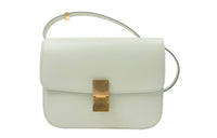CELINE Classic Bo Calfskin Tofu Bag Small Square Bag Handbag Crossbody Bag Shoulder Bag Medium Size Women's Light Green