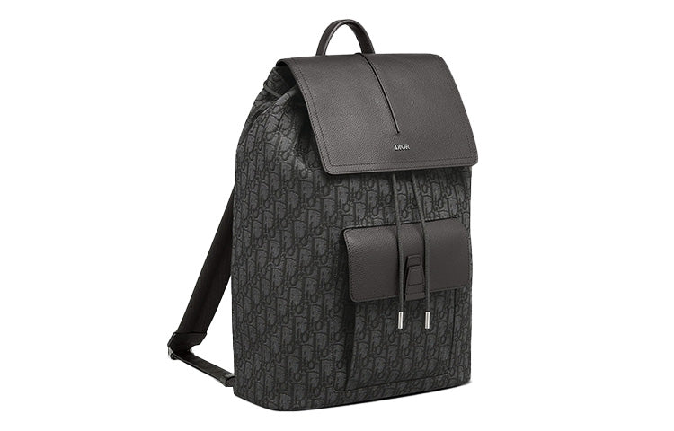 DIOR Grain Calfskin Backpack Men's Black