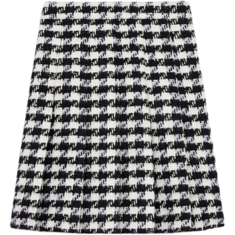 CELINE Casual Short Skirts Women's Black White