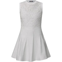 LOUIS VUITTON Floral Lace Accent Dress