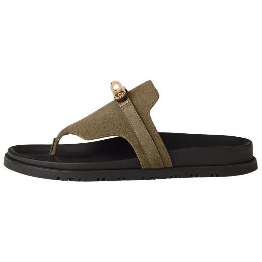 HERMES Empire Flip Flops Women's Green