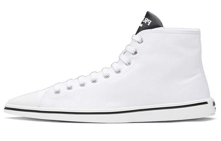 PRADA Synthesis High Top Skateboard Shoes Women's White