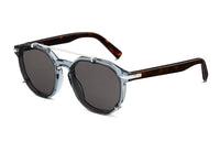 DIOR Irregular Shape Sunglasses Men's Brown Red