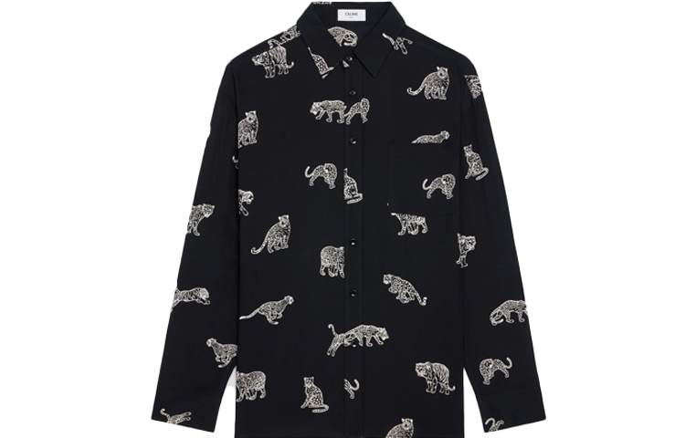 CELINE 2010s Animal-print Shirt