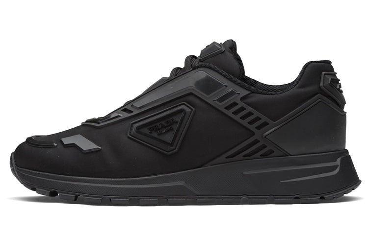PRADA PRAX 1 Anti-Slip Wear-Resistant Low-Top Casual Shoes Men's Black