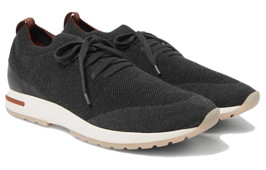 Loro Piana Low-Top Casual Shoes Men's Black