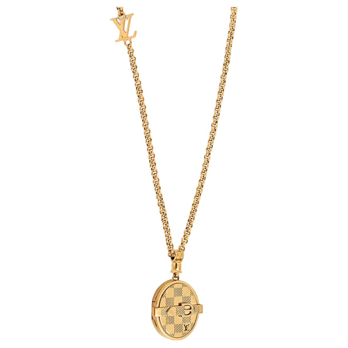 LOUIS VUITTON Brass Necklaces Men's Gold