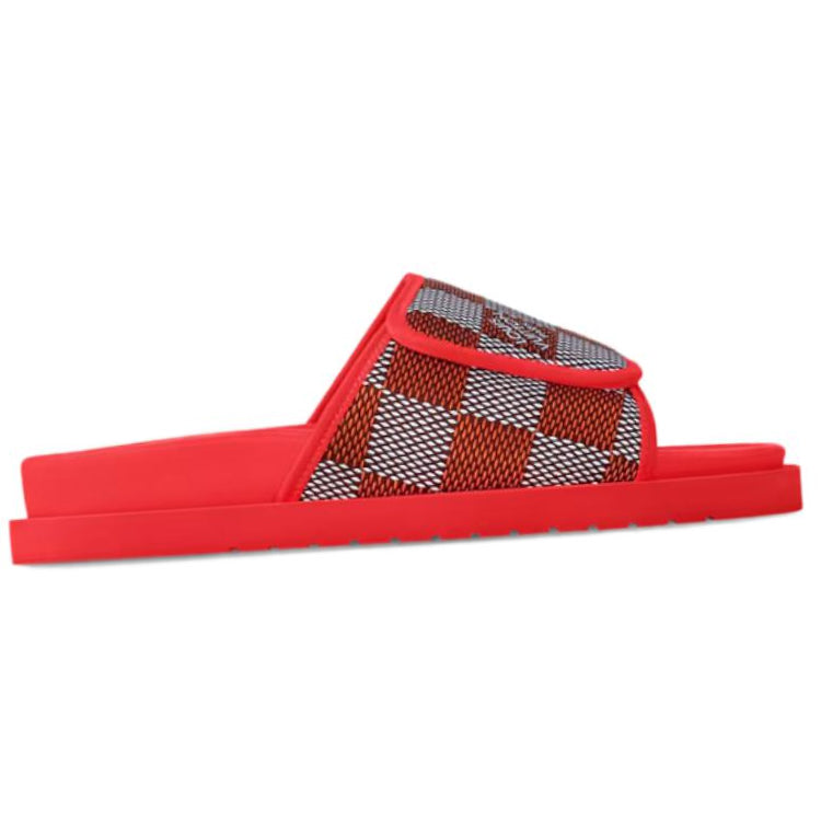 LOUIS VUITTON Miami Other Slip-Resistant Quick Dry Slide Slippers Men's Red
