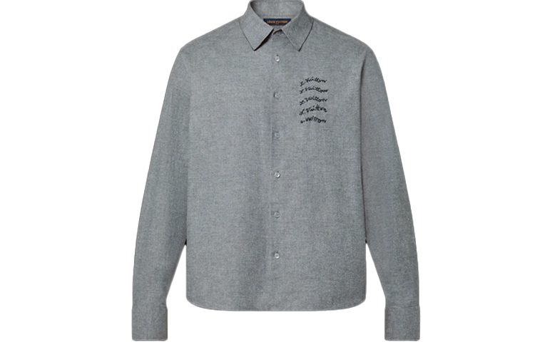 LOUIS VUITTON New Quarterly Products Of LV Shirt Men's Gray