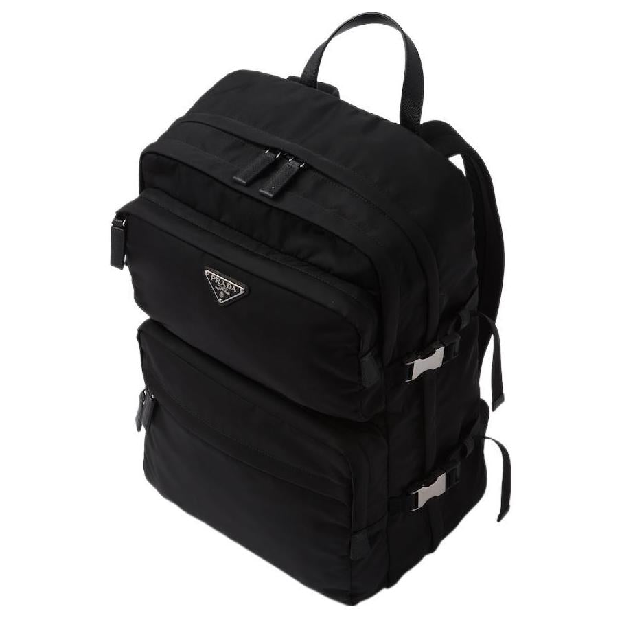 PRADA Re Nylon Fabric Backpack Regular Unisex Black