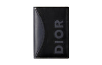 DIOR Calfskin Card Holder Men's Black
