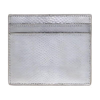 SAINT LAURENT Calfskin Card Holder Men's Silver