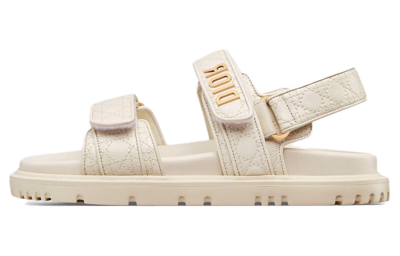 DIOR DiorAct Strap Sandals Women's Ecru