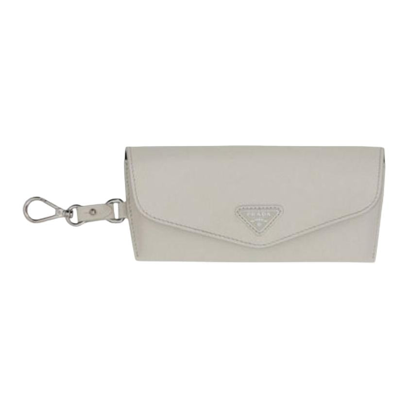 PRADA Metal Eyeglass Cases Men's Gray