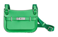 HERMES Jypsiere Evercolor Calfskin Shoulder Bag Crossbody Bag Mini Women's Comic Green