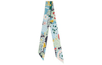 HERMES Silk Scarves Women's Dark Blue