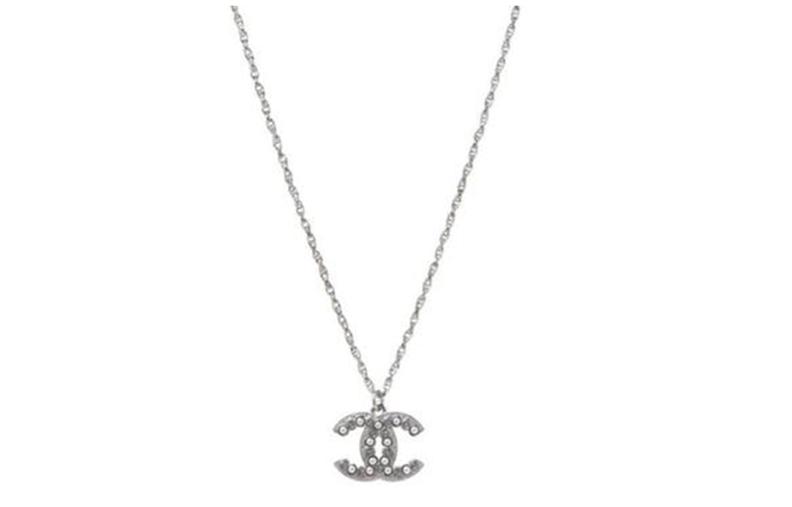 CHANEL Pearl Necklaces Women's Silver