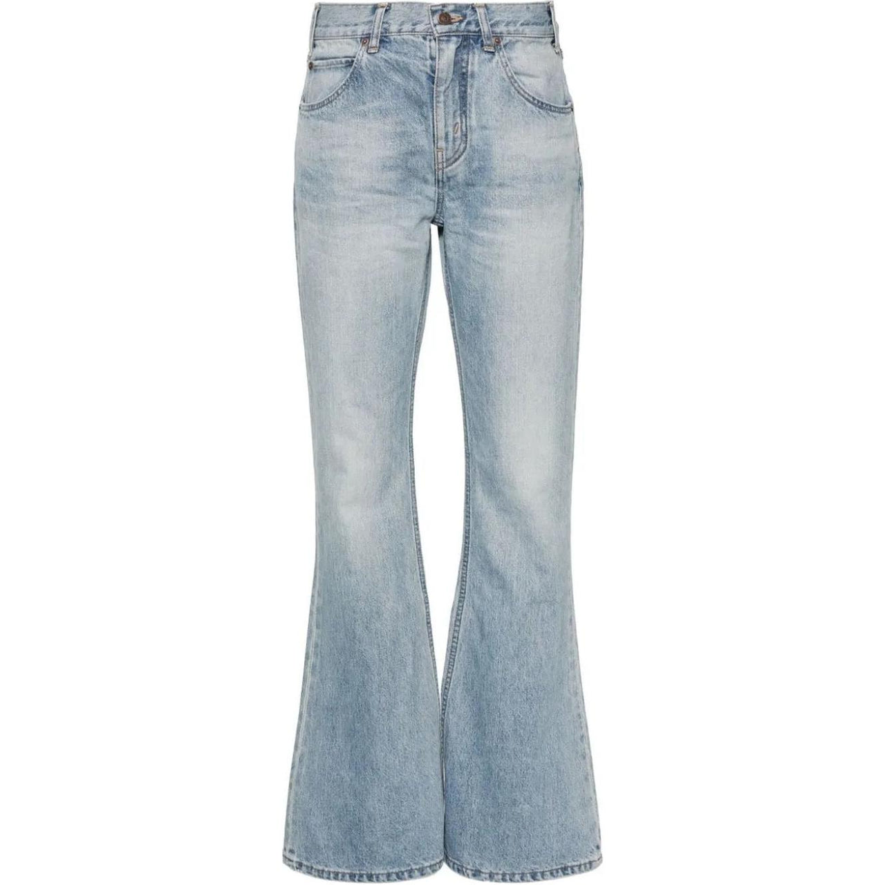 CELINE Logo Patch Flared Jeans
