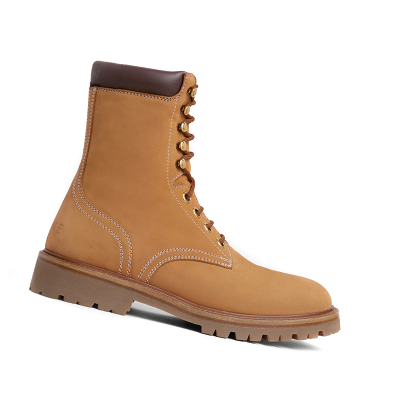 CELINE Martin Boots Men Light Brown