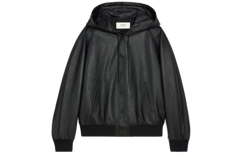 CELINE Hooded Jacket In Soft Lambskin