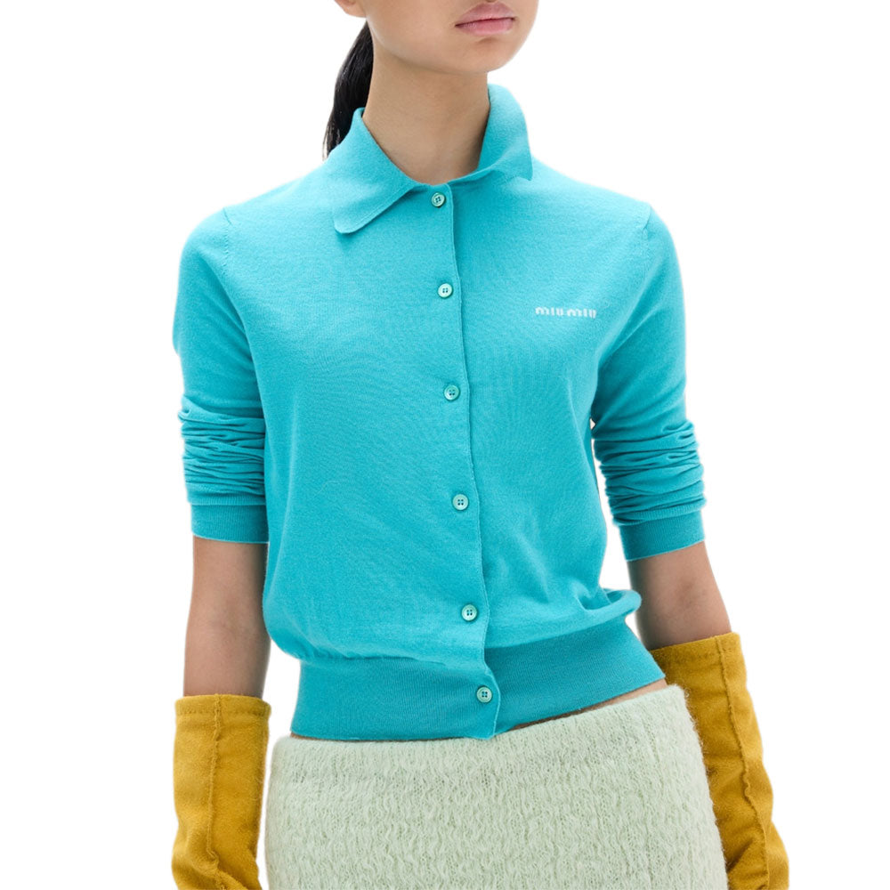 MIU MIU Cashmere Sweater Women's Turquoise