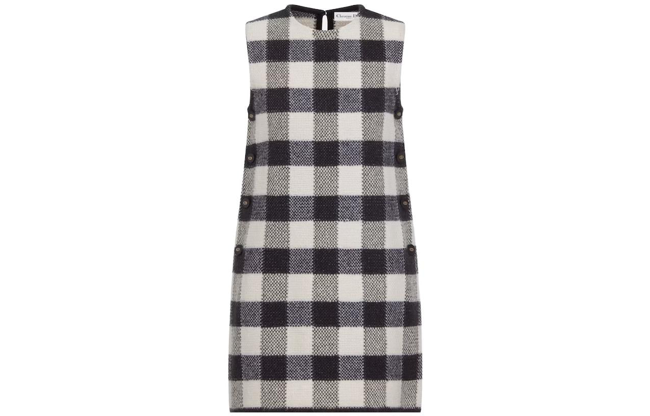 DIOR SS23 Sleeveless Dress Women's Gray