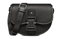 DIOR Grained Calfskin Messenger Bag, Shoulder Bag, Crossbody Bag Men's Black