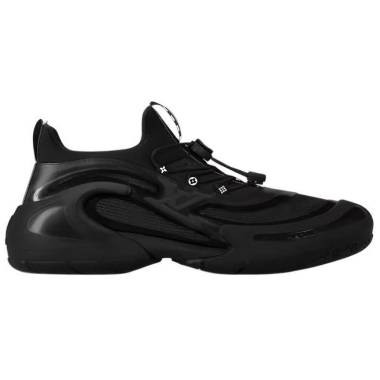 LOUIS VUITTON Barracuda Casual Shoes Men's Black