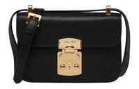 MIU MIU Madras Leather Crossbody Bag Shoulder Bag Women's Black