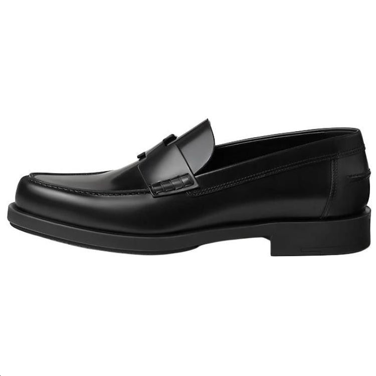 HERMES Loafers Men Black