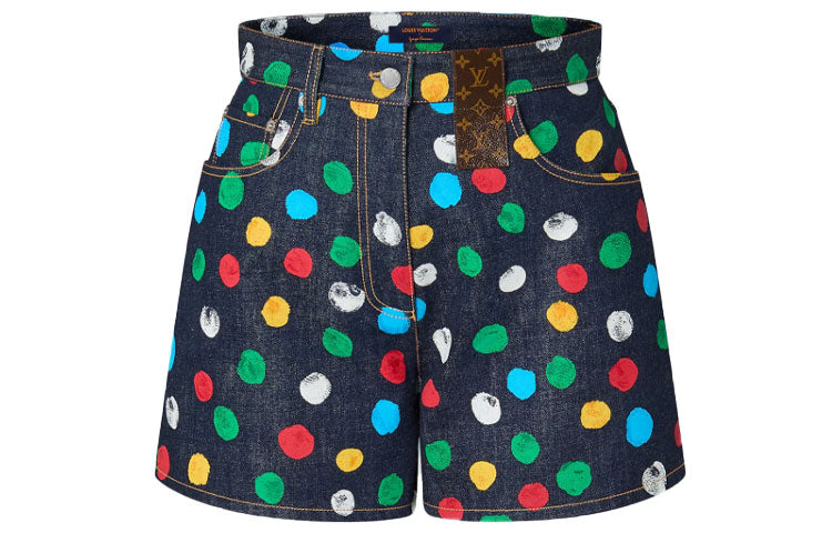 Yayoi Kusama X LOUIS VUITTON LOUIS VUITTON X Yayoi Kusama Casual Shorts Women's Black