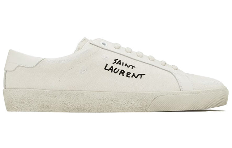 SAINT LAURENT Court Classic SL/06 Low Distressed Cream
