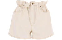 MIU MIU Paperbag-waist Denim Shorts
