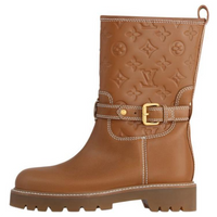 LOUIS VUITTON Territory Ankle Boots Women's Brown
